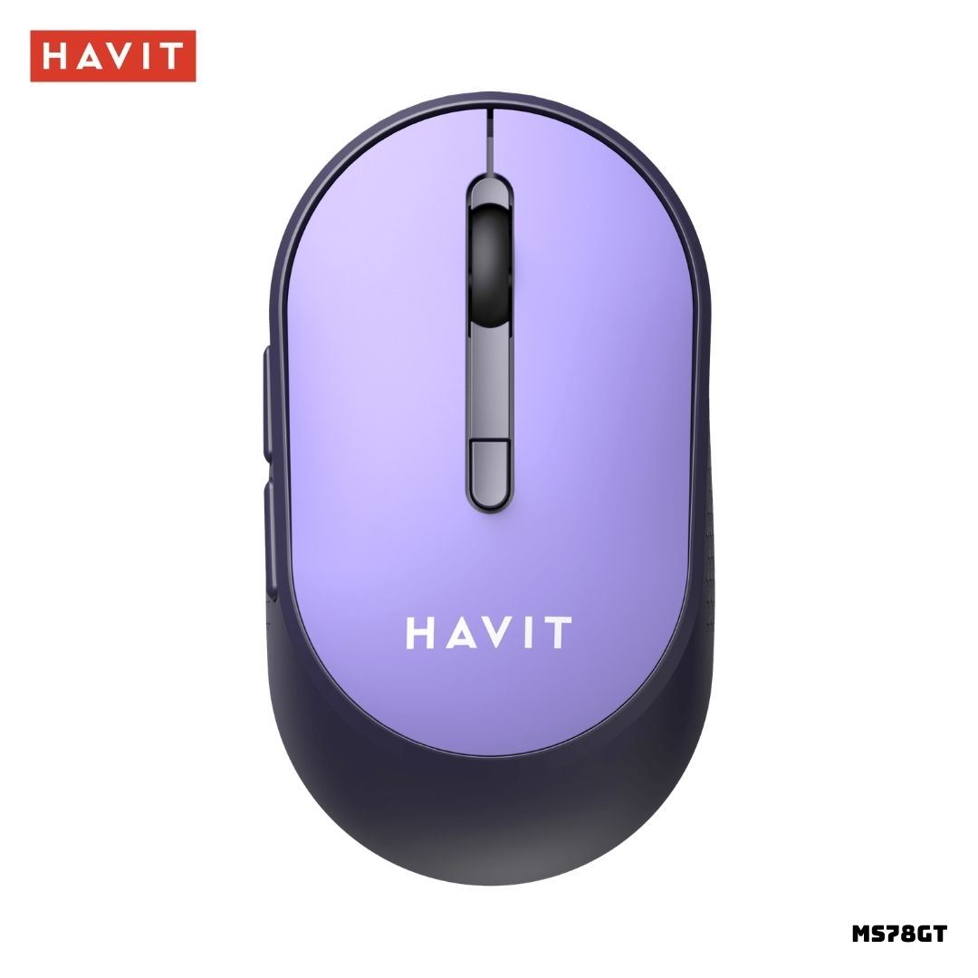 MOUSE INALAMBRICO HAVIT MS78GT 3200 DPI MORADO